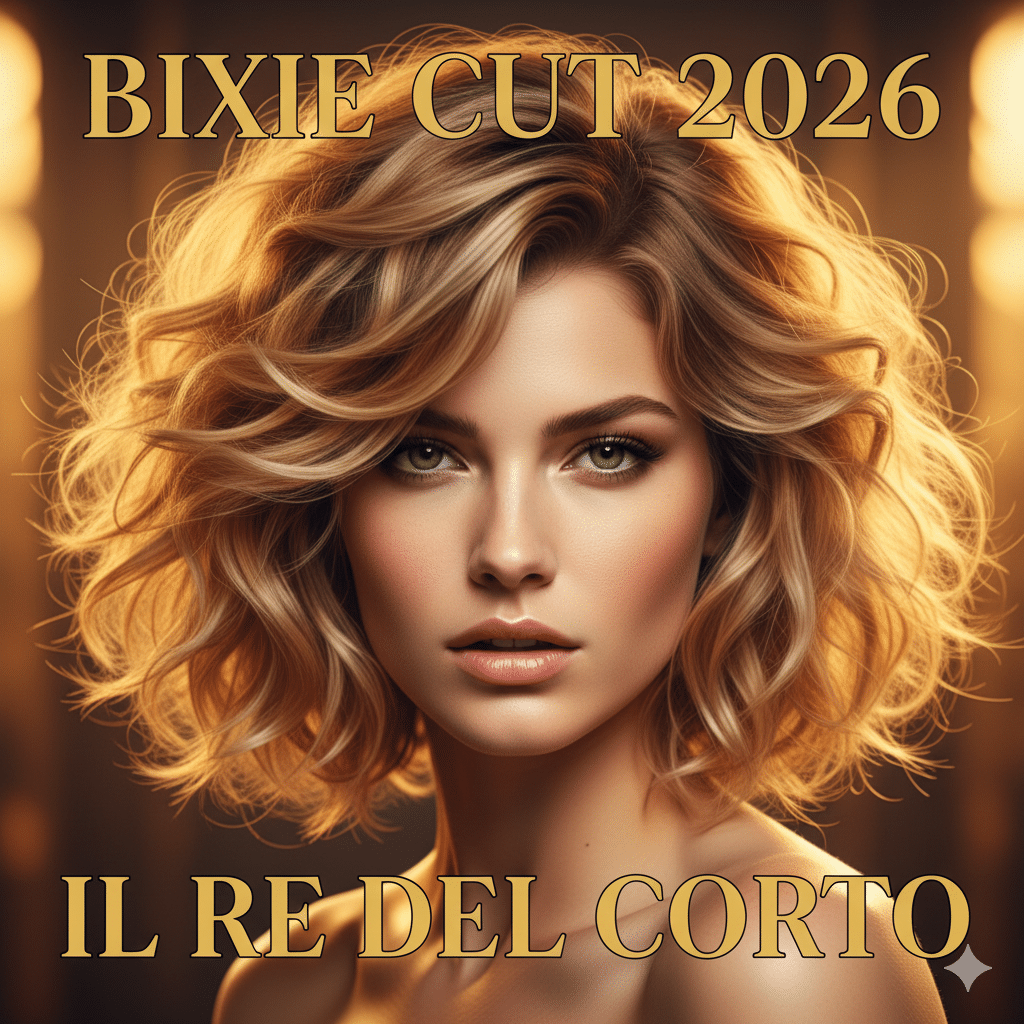 Bixie Cut biondo con riflessi miele