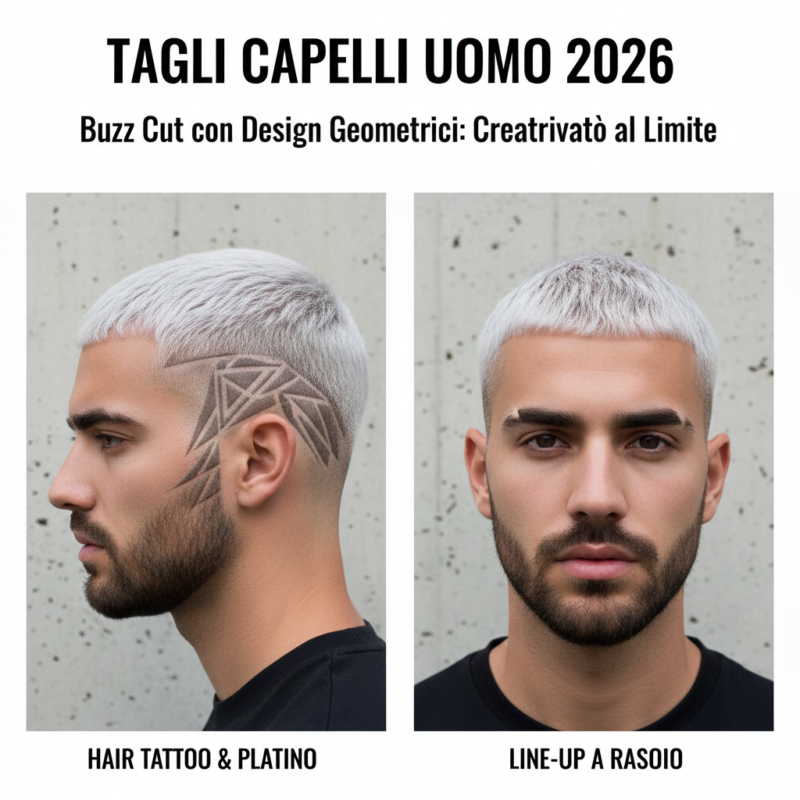 Buzz Cut con Design Geometrici