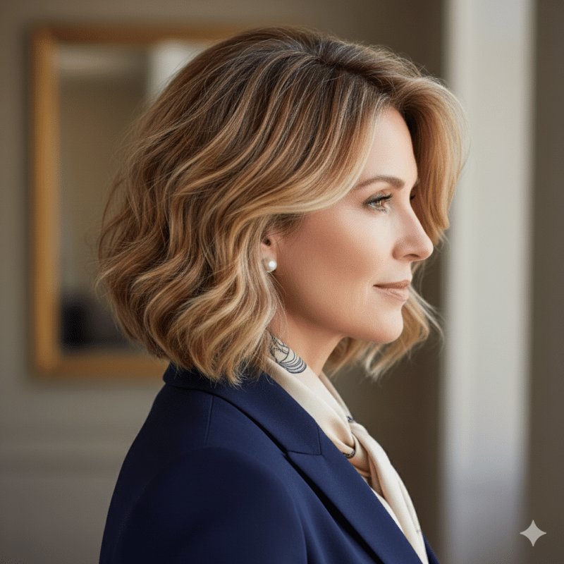 Wob Wavy Bob taglio donna 50 anni ringiovanente