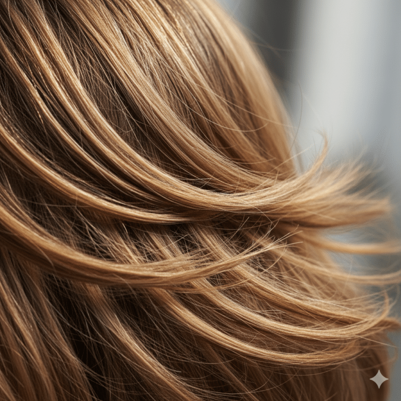 dettaglio capelli che ringiovaniscono donna 50 anni