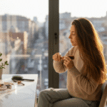 Taglio lungo 2026: vantaggi, tendenze e cura perfetta Una donna si pettina i lunghi capelli davanti allo specchio di una città.